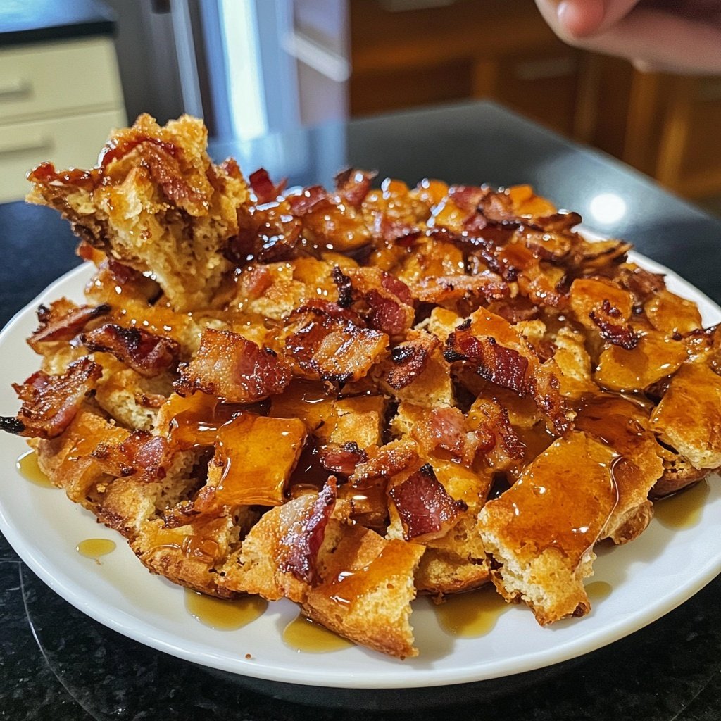 Rosenkohl aus dem Ofen mit Speck und Ahornsirup