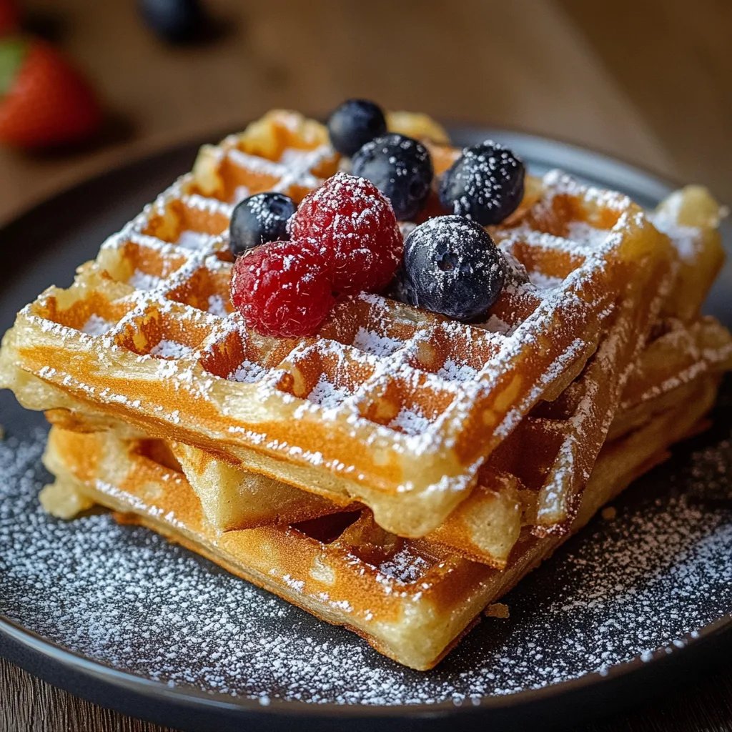 Omas fluffige Waffeln einfach und lecker