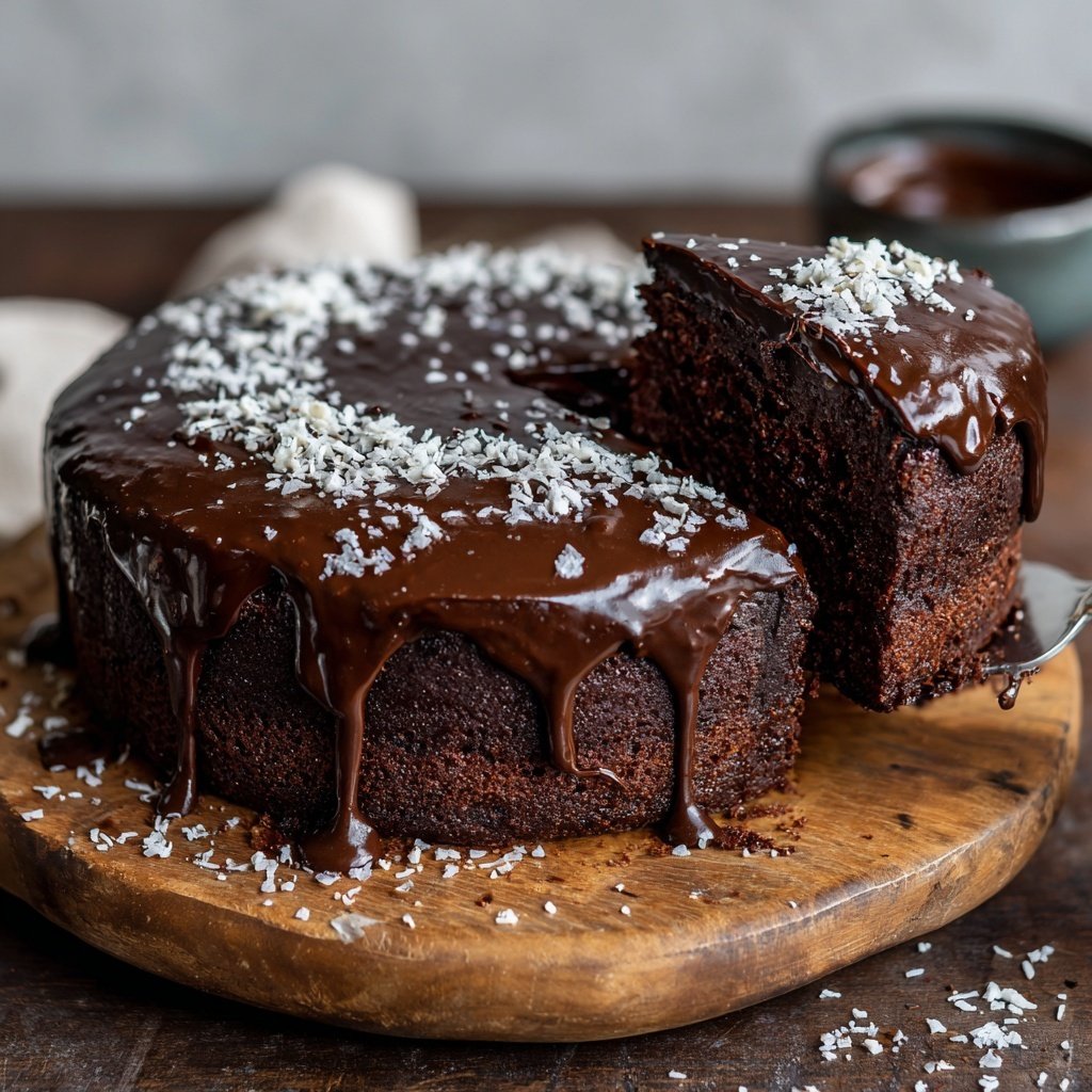 Minimalistische Schokoladentorte