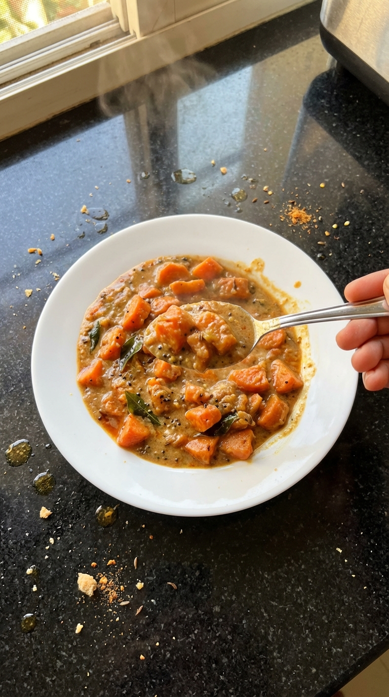 Einfaches Karotten Curry für Anfänger