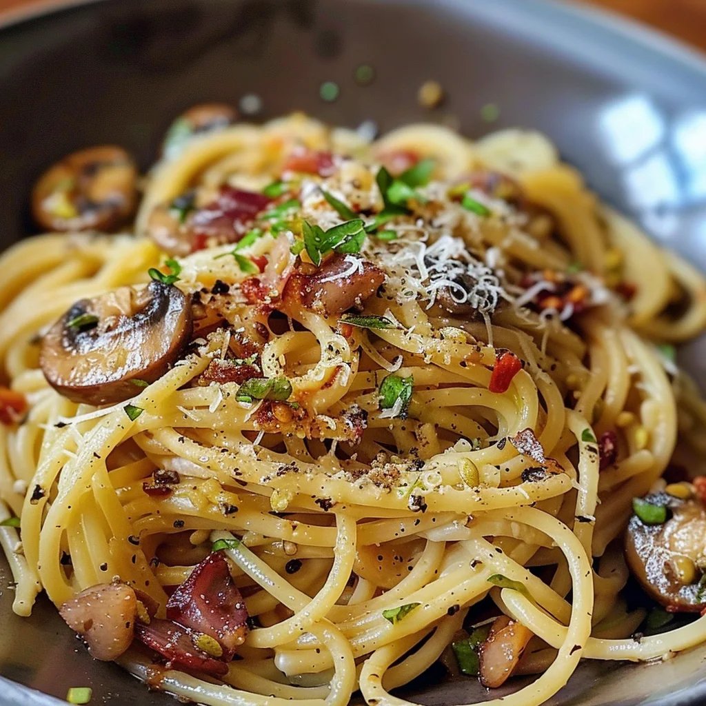 Spaghetti mit Rosenkohl