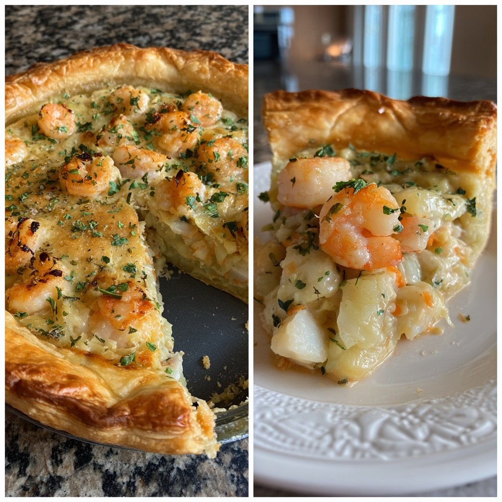 Fischpastete mit cremiger Meeresfrüchte Füllung