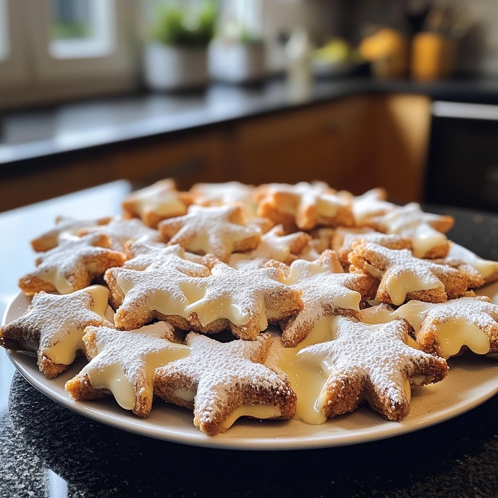 Mandel-Sternspritzgebäck