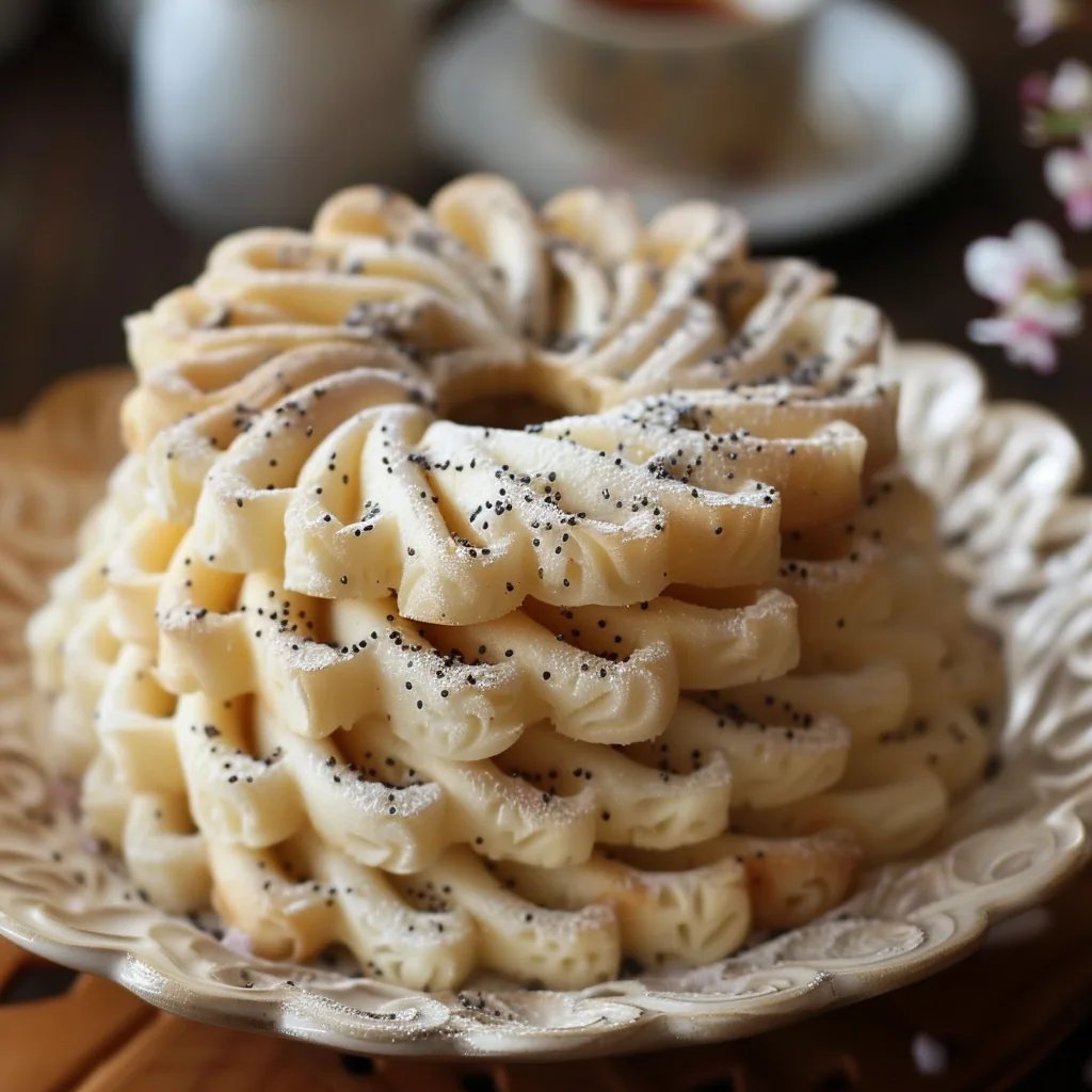 Mohn Marzipan Kringel