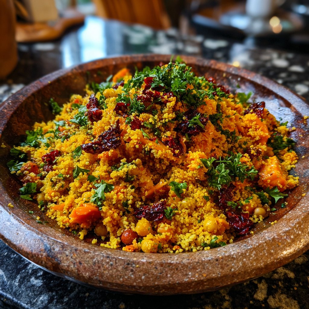 Harissa Gebratenes Lachs Kichererbse Couscous