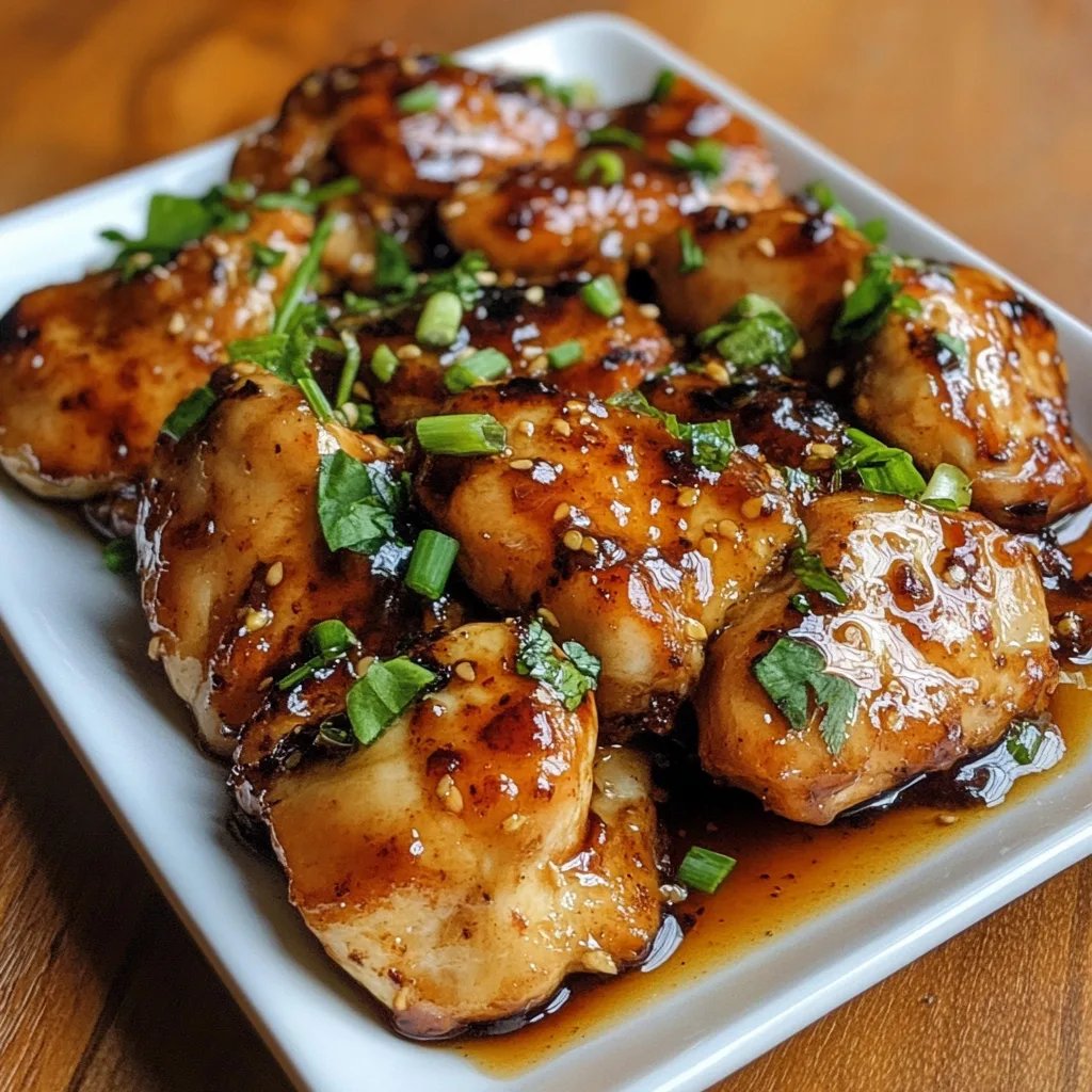 Honig Knoblauch Hähnchen Süß