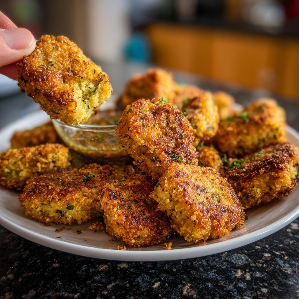 Vegane Nuggets aus der Heißluftfritteuse