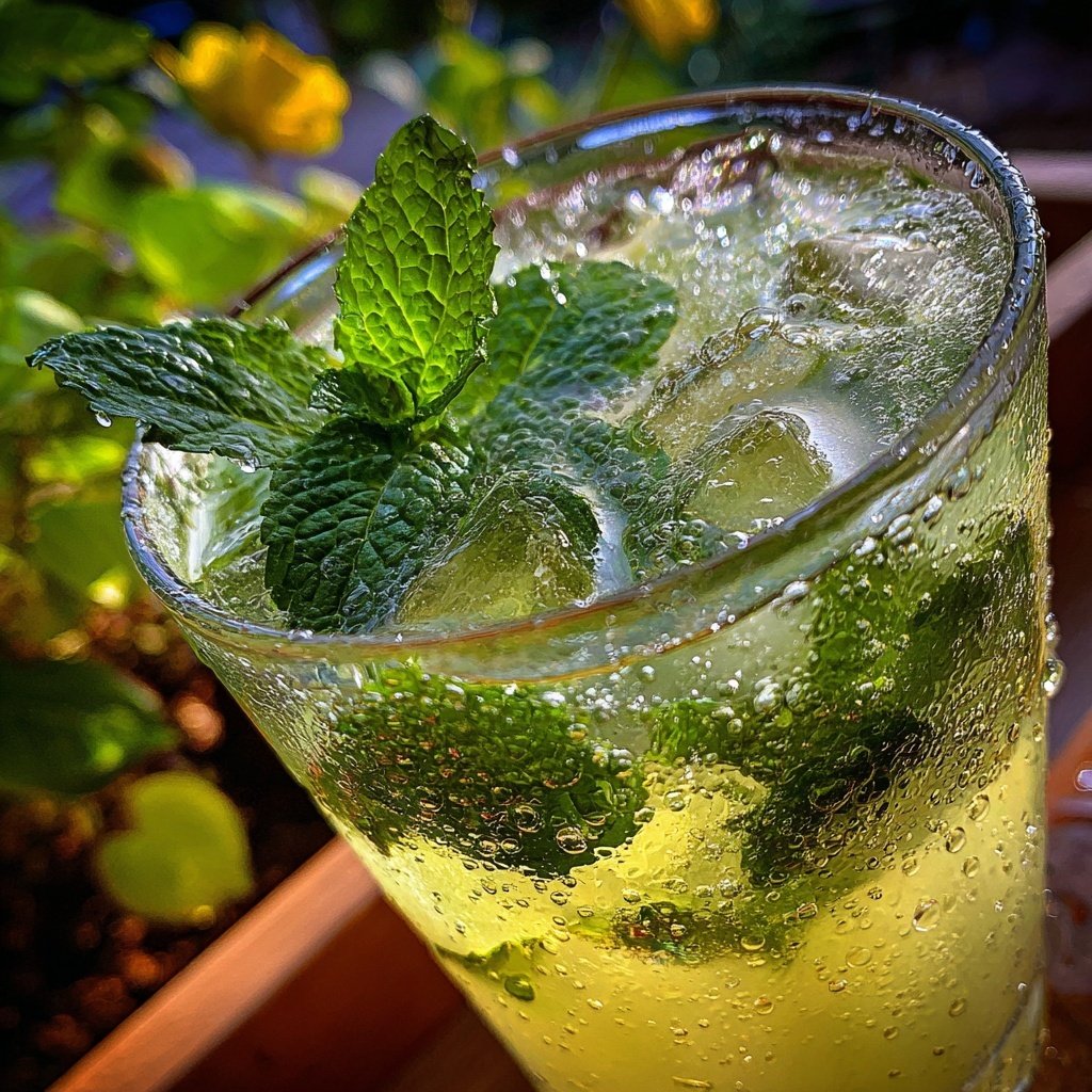 Ingwer-Zitronenlimonade mit Minze