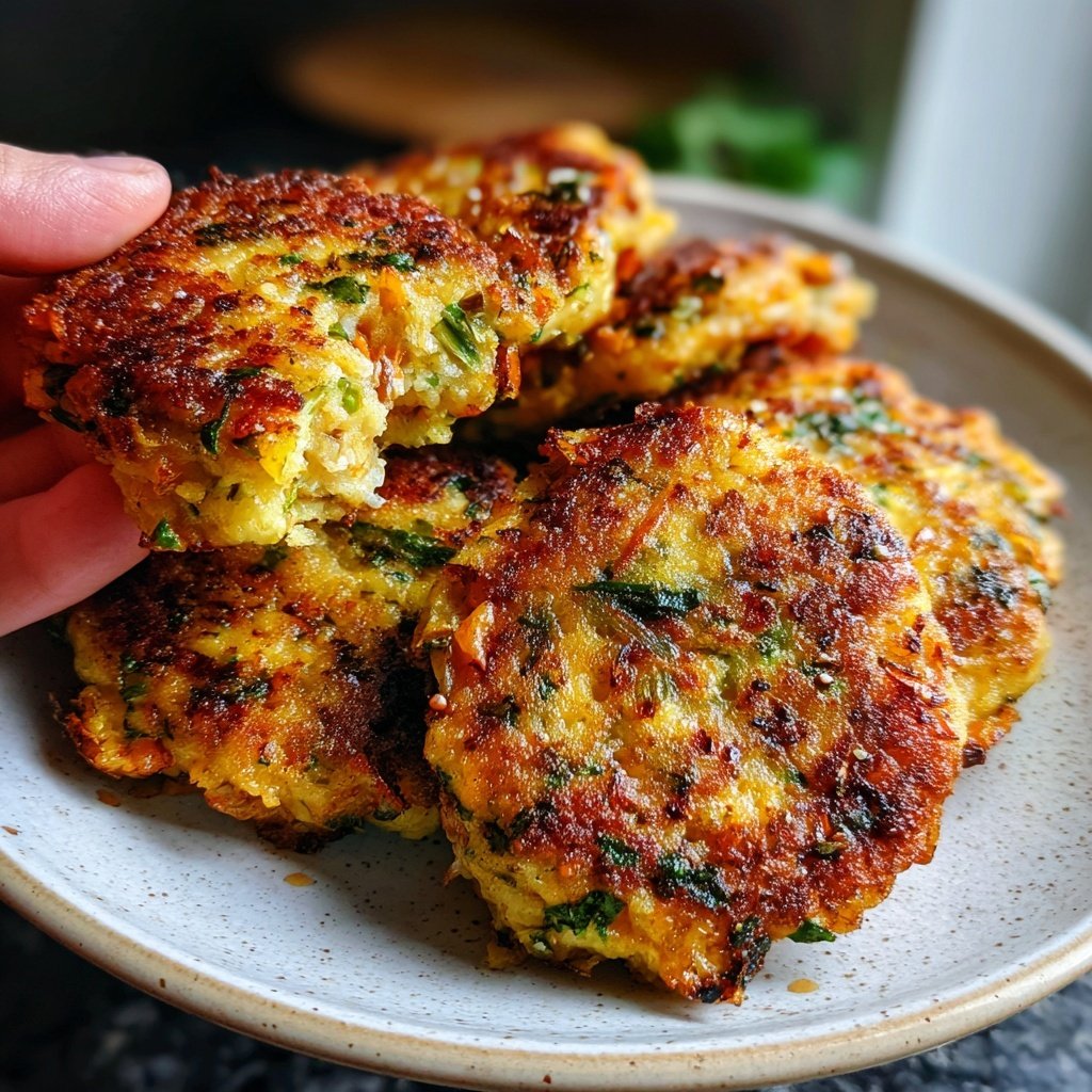 Gemüsefrikadellen aus der Heißluftfritteuse