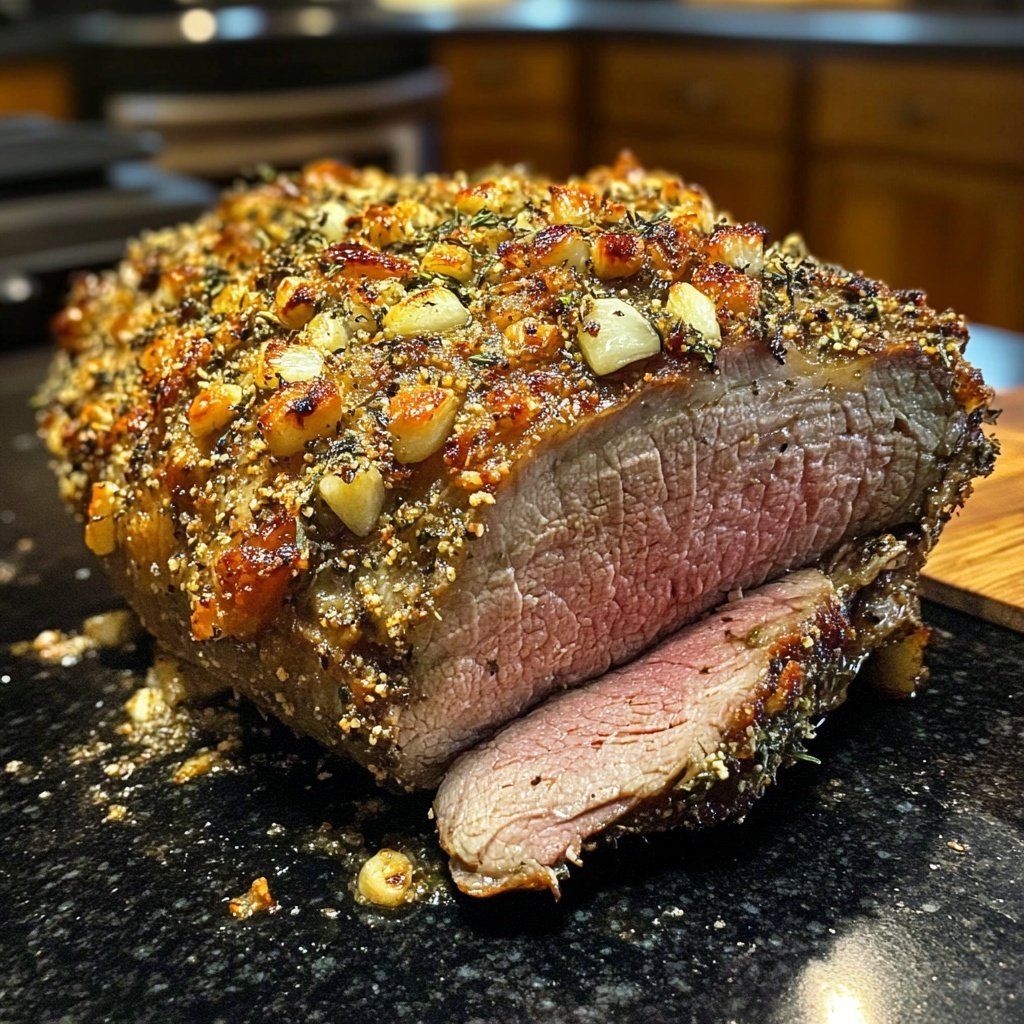 Lammbraten mit Kräuterkruste