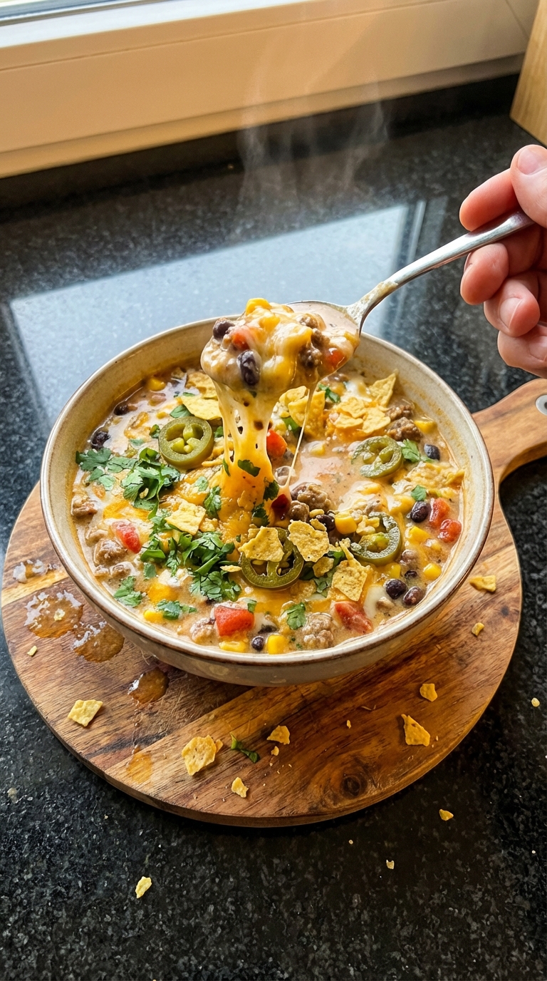 Voll Beladene Nacho Suppe​