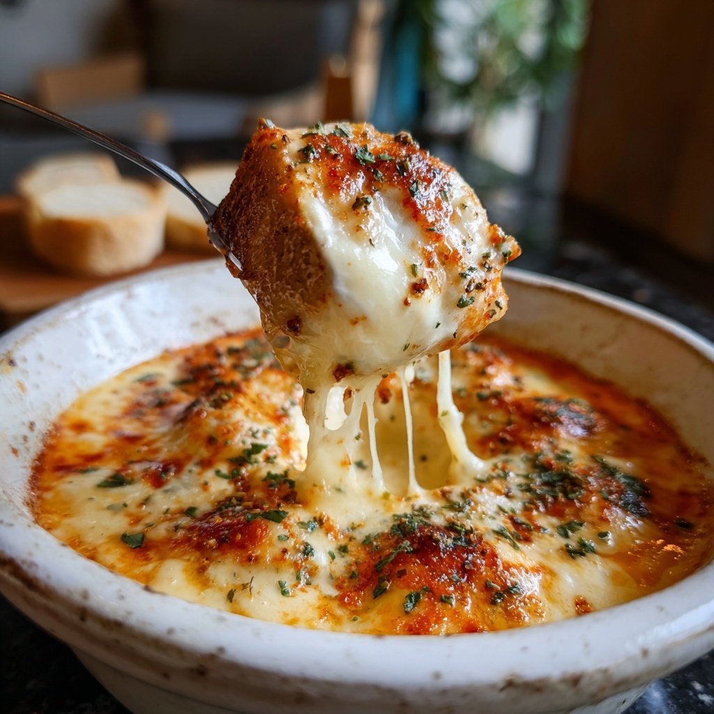 Tomaten Käsefondue mit Kräutern