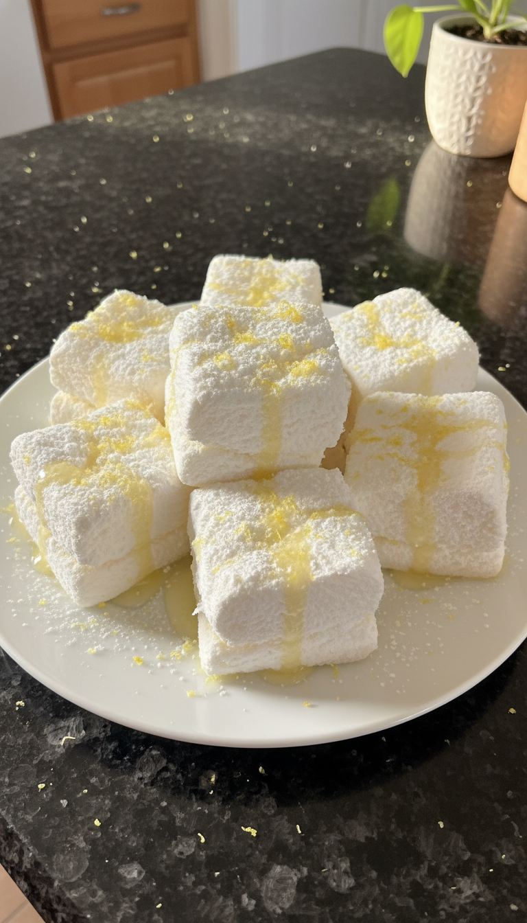 Limoncello Marshmallow Snacks
