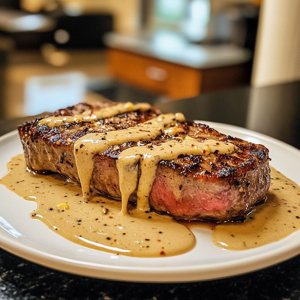 Rinderfilet mit Knoblauch-Dijon-Sahnesauce