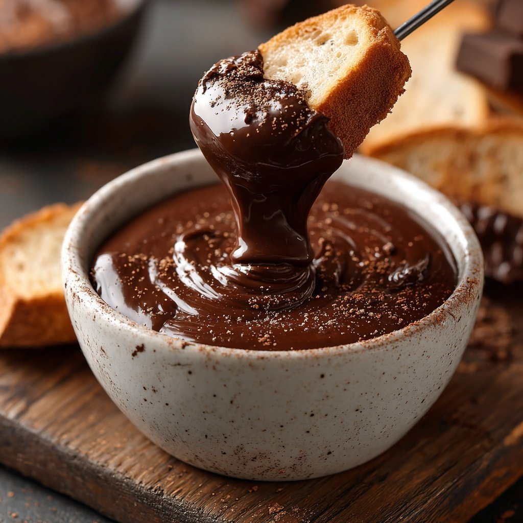 Zimt Schokoladen Fondue Dip