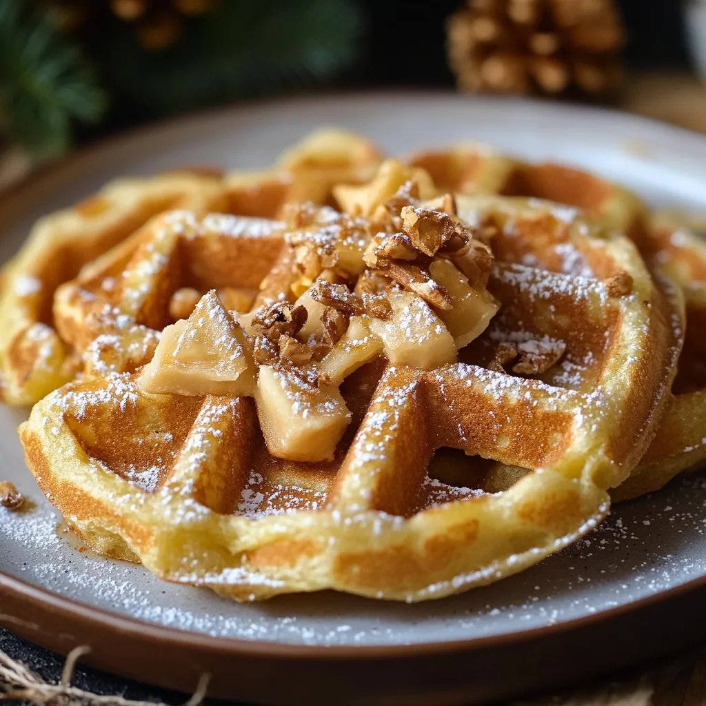 Spekulatius-Waffeln zu Weihnachten